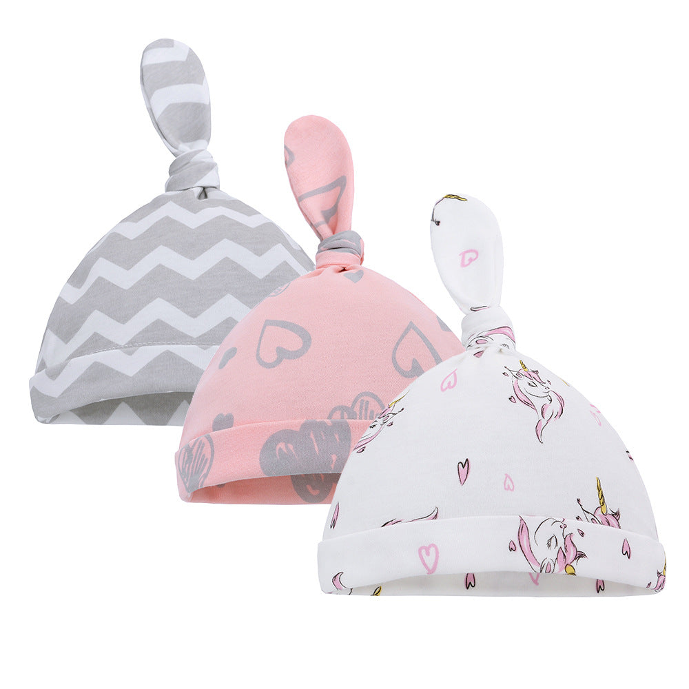 Thin Cotton Printed Baby Hat - TryKid