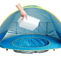 Baby Beach Tent Kids Outdoor Camping Easy Fold Up Waterproof Up Sun Awning Tent UV-protecting - TryKid
