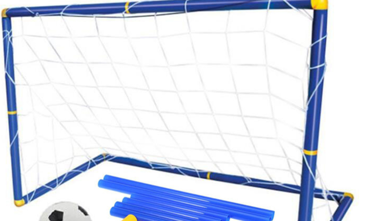 Folding Mini Football Soccer Ball Goal Post Net - TryKid