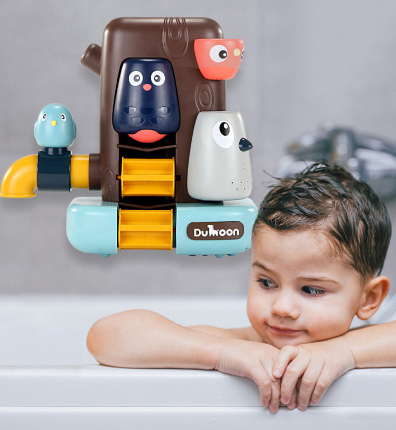 Bathroom Toys Pipeline Water Spray Shower Game Bird Mushroom Toy for Children Swimming Bathroom Bathing Kids Toy - TryKid