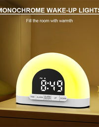 Wake-Up Light Simulated Sunrise Electronic Alarm Clock lamp - TryKid
