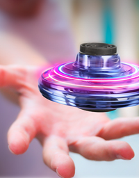 Mini Fingertip Gyro Interactive Decompression Toy Drone LED UFO Type Flying Helicopter Spinner Toy Kids - TryKid
