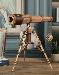 Monocular Telescope 3D Wooden Puzzle Game Assembly Toys for Children Teens - TryKid
