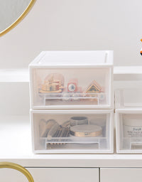 Drawer Type Plastic Transparent Wardrobe Storage Box Finishing - TryKid
