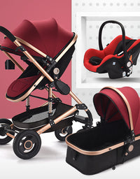 Fashionable And Simple Baby Stroller That Can Sit Or Lie Down And Folds Lightly - TryKid
