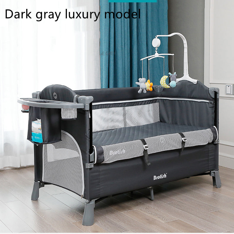 Multifunctional Baby Cot Splicing Large Bed Movable - TryKid