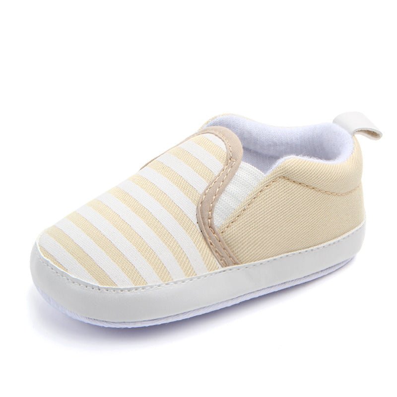 Brand New Pram Newborn Toddler Baby Girls Boys Kids Infant First Walkers Striped Classic Shoes Loafers Casual Soft Shoes - TryKid