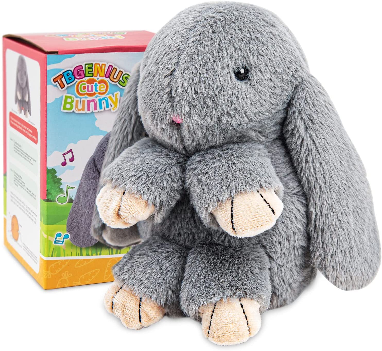 Talking Bunny Toys For Kids, Repeats What You Say, Interactive Stuffed Plush Animal Talking Toy, Singing, Dancing And Shaking For Girls Boys - TryKid