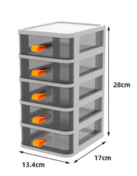 Transparent Desktop Storage Box Small Drawer Type Desk Storage Cabinet Plastic - TryKid
