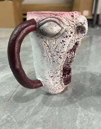 Handmade Gothic Vampire Half Face Mug
