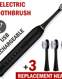 Rechargeable Sonic Electric Toothbrush Brush Heads Toothbrushes for Adults Kids - TryKid
