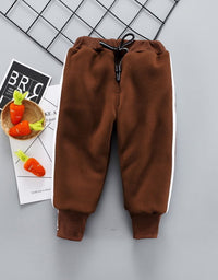 Baby winter clothing plus velvet pants - TryKid
