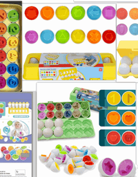 Baby Learning Educational Toy Smart Egg Toy Games Shape Matching Sorters Toys Montessori Eggs Toys For Kids Children
