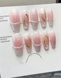 Handmade Cat's Eye Wear Nail Patch - Stylish and Removable Nail Art for a Purrr-fect Look!
