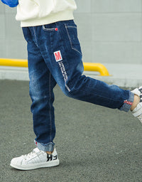 Fashion Jeans For Boys, Children, Korean Style, Long Pants - TryKid
