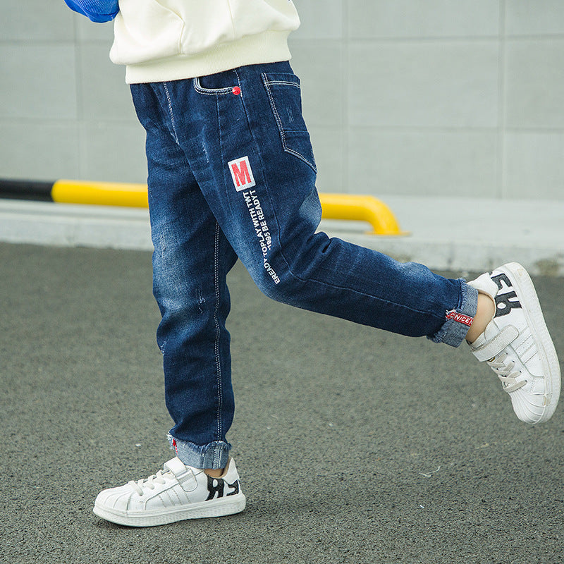 Fashion Jeans For Boys, Children, Korean Style, Long Pants - TryKid