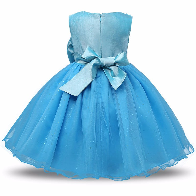 Princess Flower Girl Dress Summer Tutu Wedding Birthday Party Dresses - TryKid