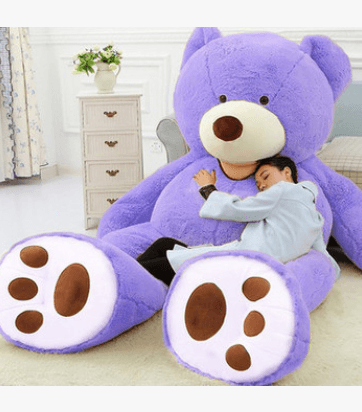 Giant Teddy Bear Plush Toy Huge Soft Toys Leather Shell - TryKid