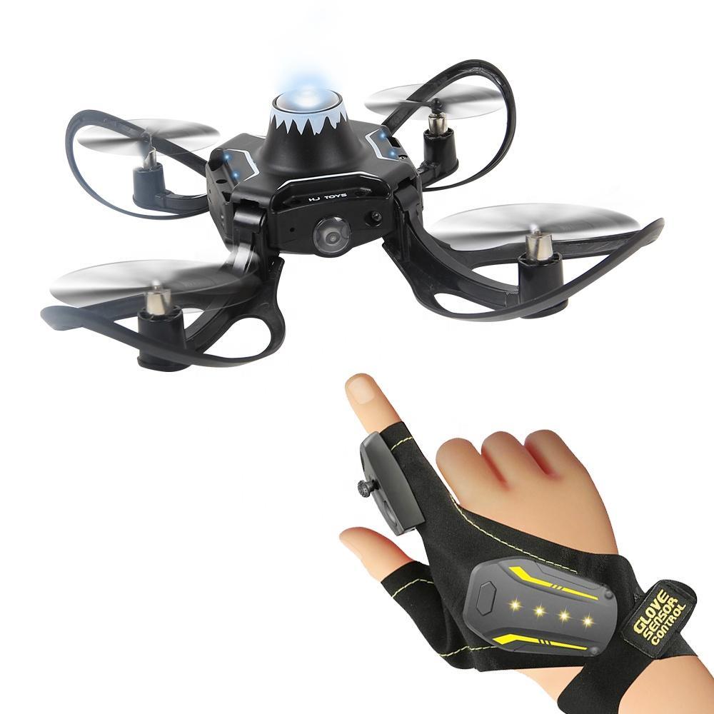 Folding Drone Gesture Control Aerial Photography Four-axis Body Sense Gravity Induction Remote Contro - TryKid