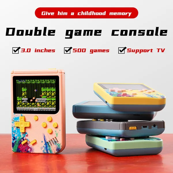 Pocket Handheld Game Console Built-in 500 Classic Game - TryKid