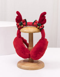 Children's Christmas Antlers Foldable Earmuffs - TryKid
