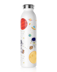 Explore the Cosmos Stainless Steel Water Bottle - Stars, Planets, Galaxies, Astronauts, and Rocket Ship Fun for Kids and Parents - TryKid's Cool and Trending New Design
