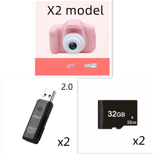 X2 HD Mini Cartoon Kids Digital Camera - TryKid