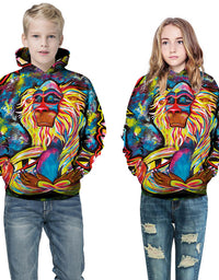 Digital Printed Children's Hooded Sweater For Kids - TryKid
