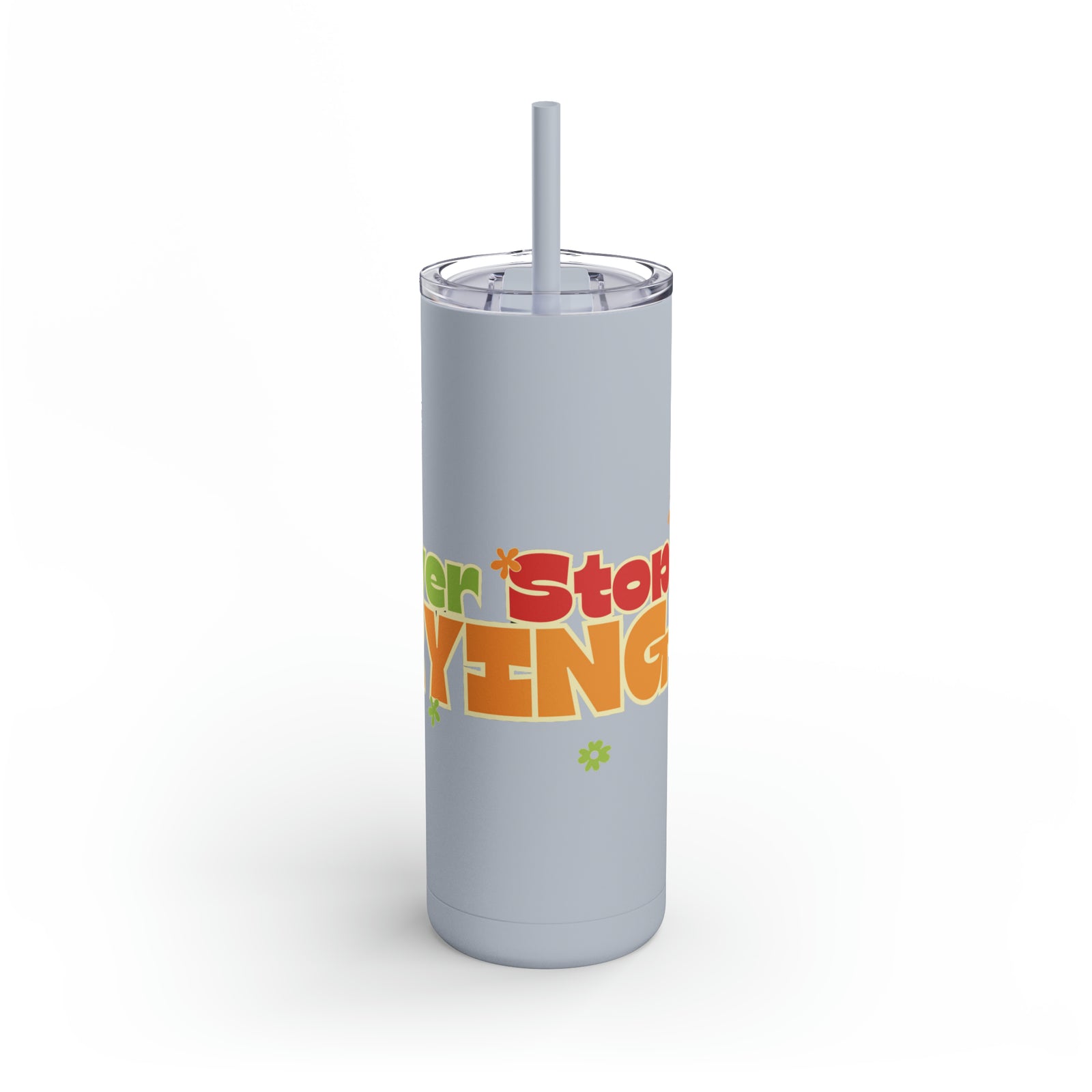 20oz Maars Maker Skinny Matte Tumbler featuring the TRYKID Logo - Embrace the Motto: Never Stop Trying