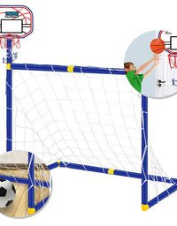 Folding Mini Football Soccer Ball Goal Post Net - TryKid
