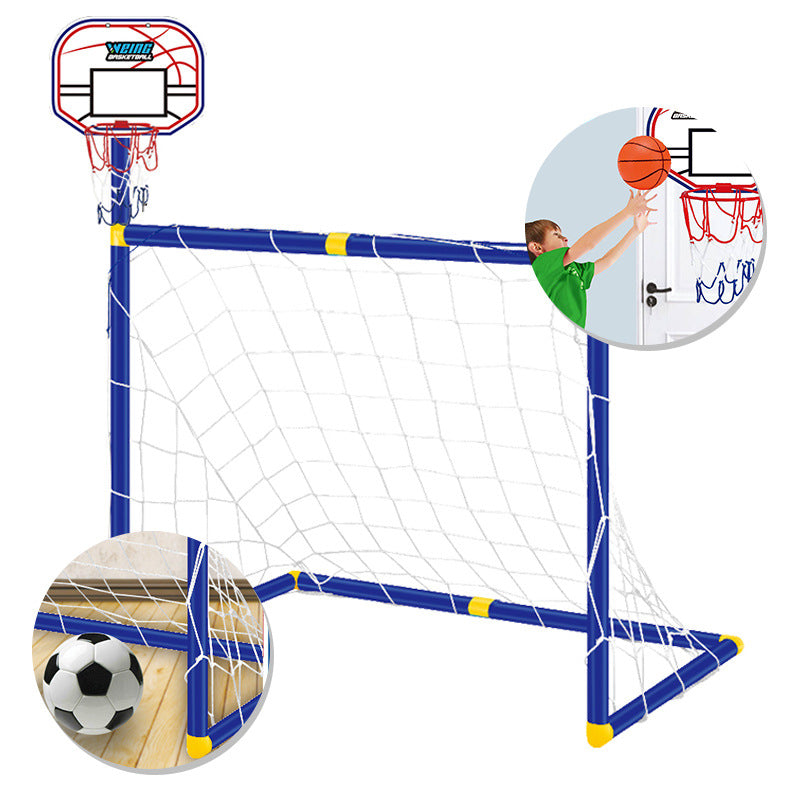 Folding Mini Football Soccer Ball Goal Post Net - TryKid