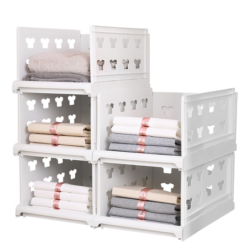 Drawer type storage rack arrangement of closet storage box - TryKid