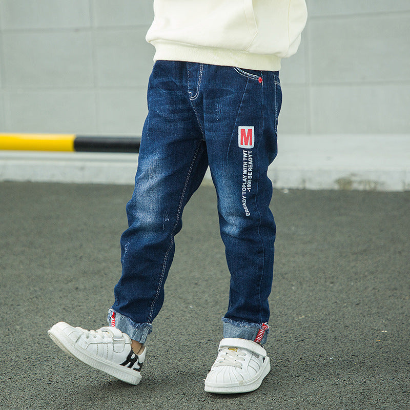 Fashion Jeans For Boys, Children, Korean Style, Long Pants - TryKid