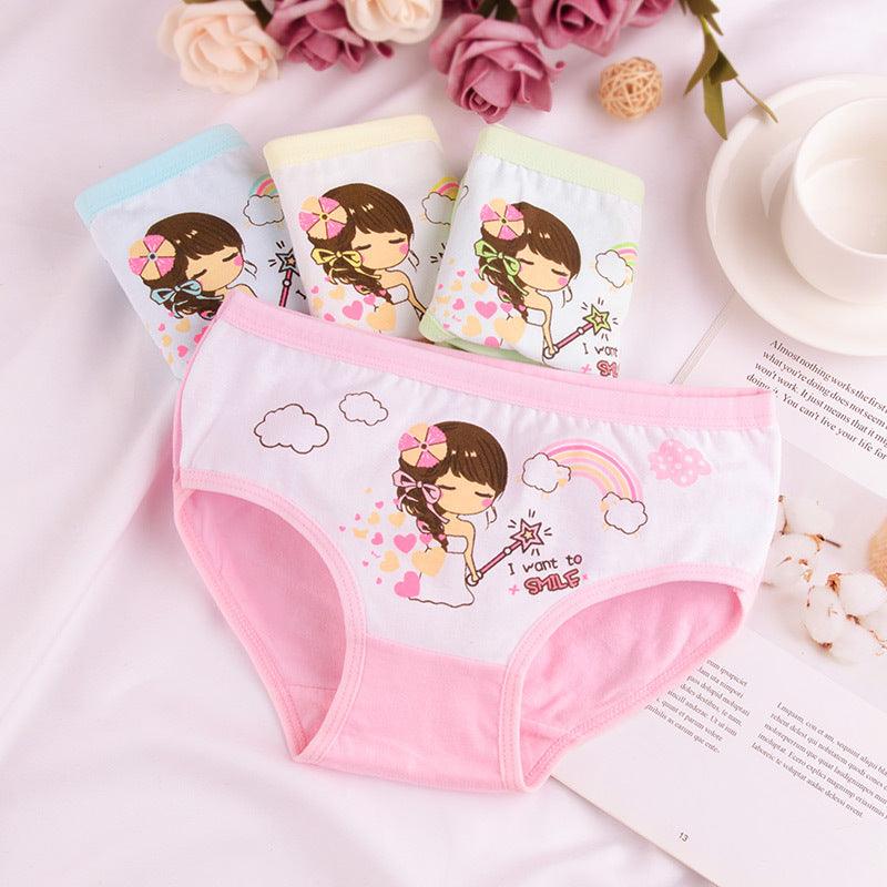 Children's Underwear Girls Pure Cotton Boxer - TryKid