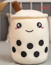 Cute Fruit Drink Plush Stuffed Soft Strawberry Milk Tea Plush Boba Tea Cup Toy Bubble Tea Pillow Cushion Kids Gift - TryKid
