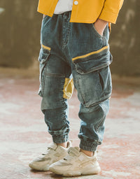 Boys Spring And Autumn Jeans - TryKid
