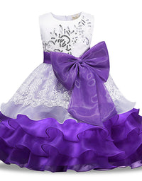 Girls' Sequined Dress Bow Kids Skirt - TryKid
