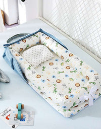 Baby Removable And Washable Bed Crib Portable Crib Travel Bed For Children Infant Kids Cotton Cradle
