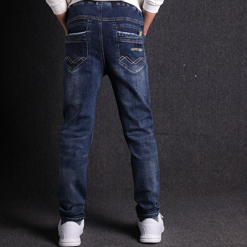 Boys Jeans New Product Micro Stretch Comfortable Black Pants - TryKid