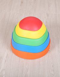 Non-slip Balance Stepping Stones Kids Sensory Integration Training Toys 5 Colors Space Saving Outdoor Indoor Game Set - TryKid
