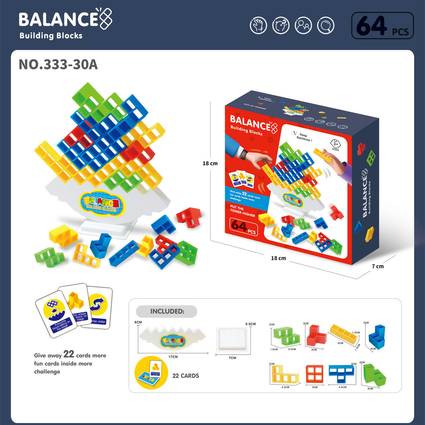 Balance Stacking Board Games Kids Adults Tower Block Toys For Family Parties Travel Games Boys Girls Puzzle Buliding Blocks Toy - TryKid