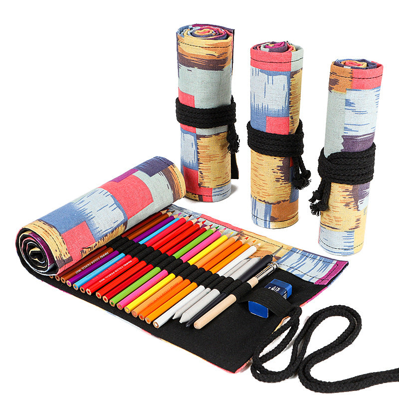 Pencil Bag Color Pencil Sketch Stationery Bag - TryKid