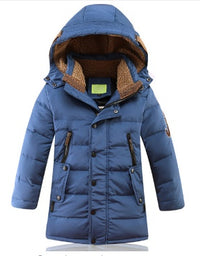 -30 Degree Children's Winter Jackets Duck Down Padded Children Clothing Big Boys Warm Winter Down Coat Thickening Outerwear
