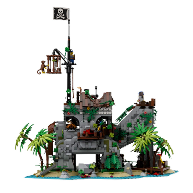 Pirate Era Bobo Bay Confinement Island Forbidden Island Compatible With Assembled Building Block Toys - TryKid