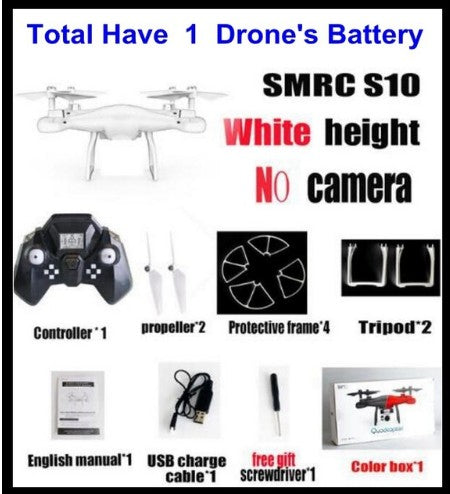 Sales Promotion WiFi 2MP Camera With S10 SMRC FPV Quadcopter Drone Helicopter UAV Micro Remote Control Toy RACER KIT Aircraft - TryKid