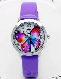 Children's Watches Kids Quartz Watch Student Girls Quartz-watch Cute Colorful Butterfly Dial Waterproof Watch - TryKid

