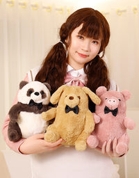 Cartoon Cute Pet Animal Cat Panda Doll Plush Toys - TryKid
