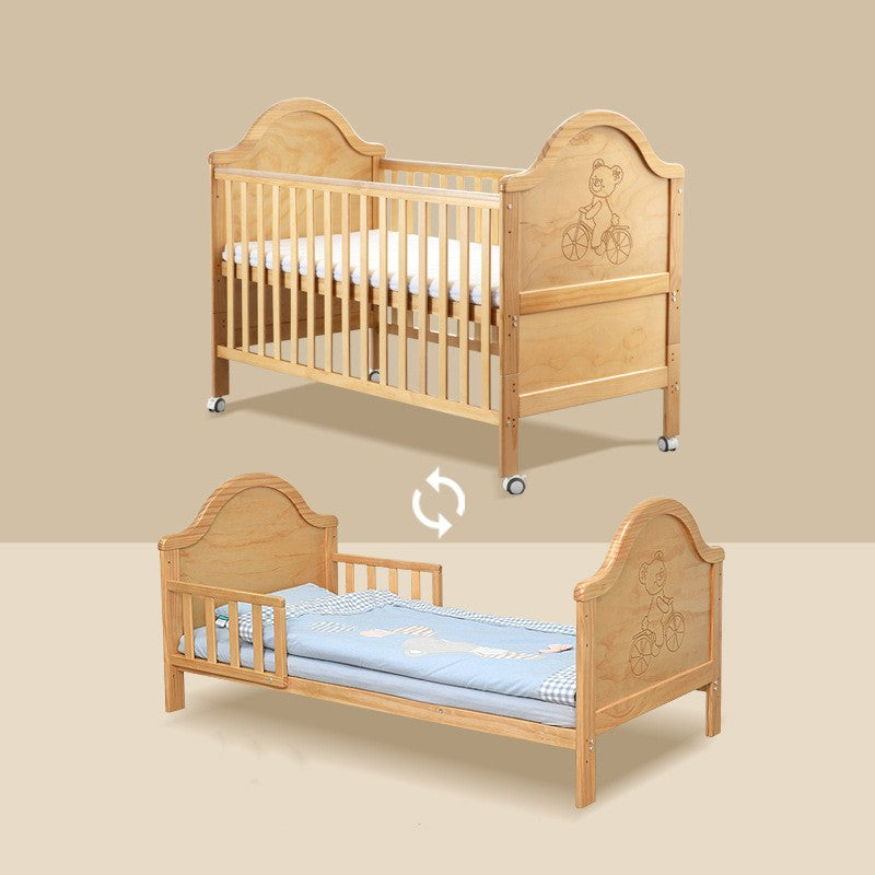 Pine Baby Log Splicing Bed Multi-function - TryKid