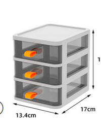 Transparent Desktop Storage Box Small Drawer Type Desk Storage Cabinet Plastic - TryKid
