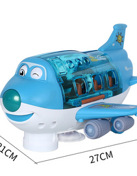 Electric Universal Cartoon Airplane Lights Music Rotation - TryKid
